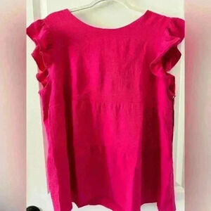 Yanak Kristin airflo Top ~ Fuchsia ~ Large ~ NWT!
